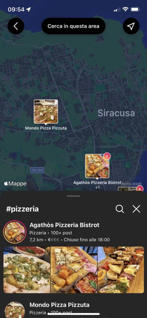 Cerca sulla mappa nuova funzione di Instagram
