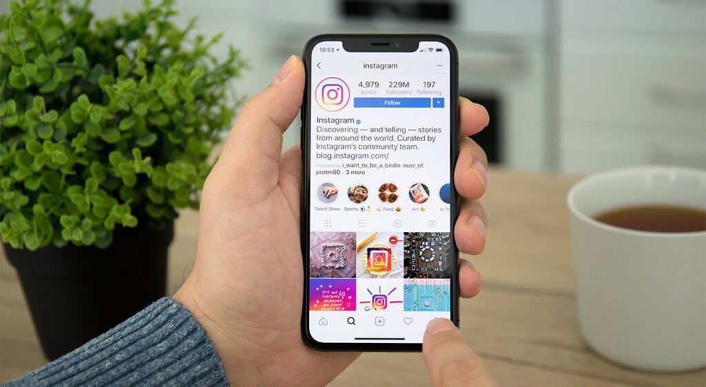 Instagram feed cronologico